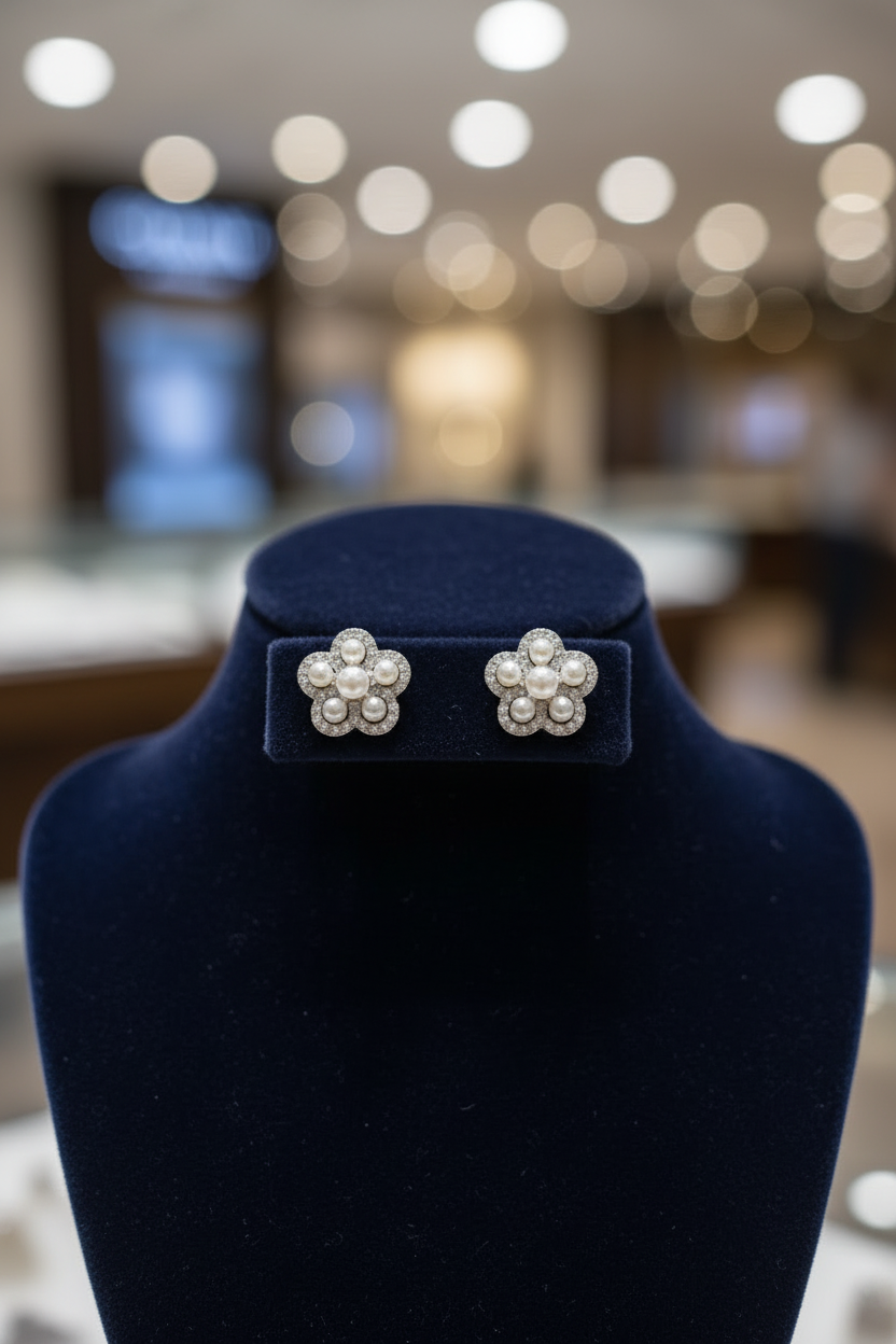 Daisy Pearl Studs