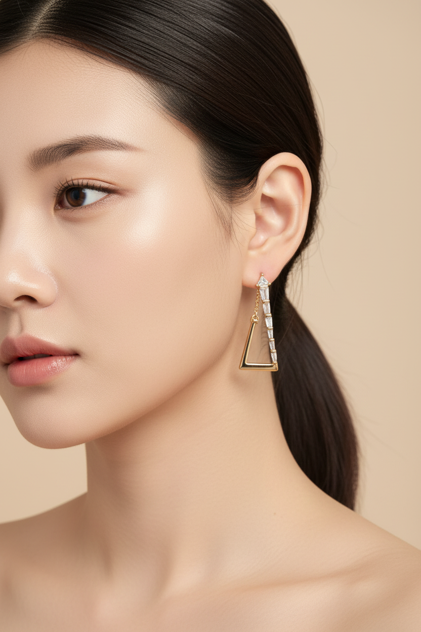 Golden Triangle Earrings