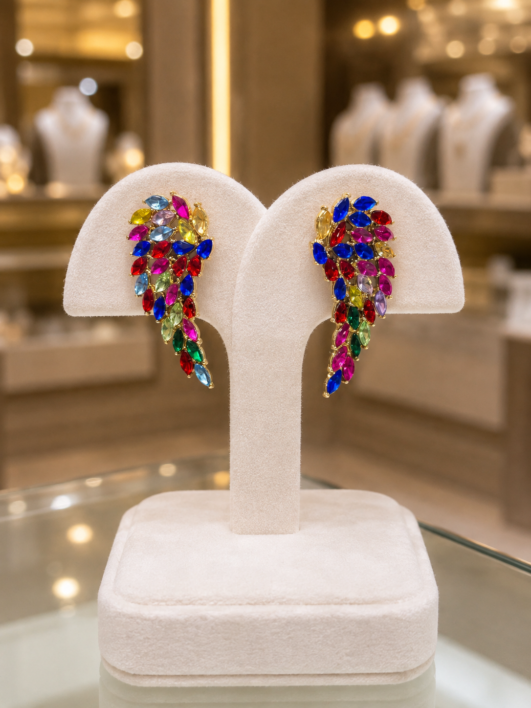 Rainbow Angel Wings Earrings