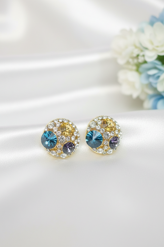 Round Multistone Studs