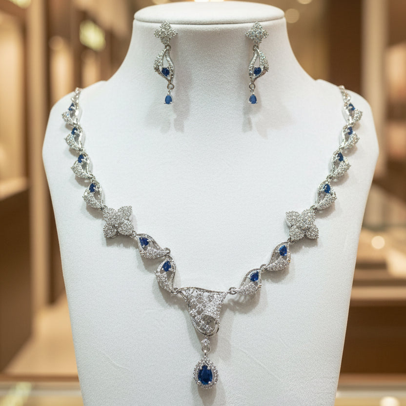 Royal Blue Aqua Cascade Set