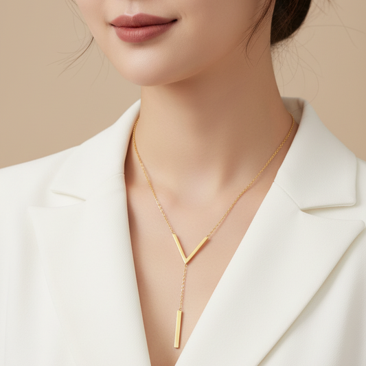 Gold V Luxe Pendant Chain
