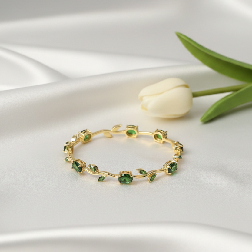 Tulip Bracelet - Green