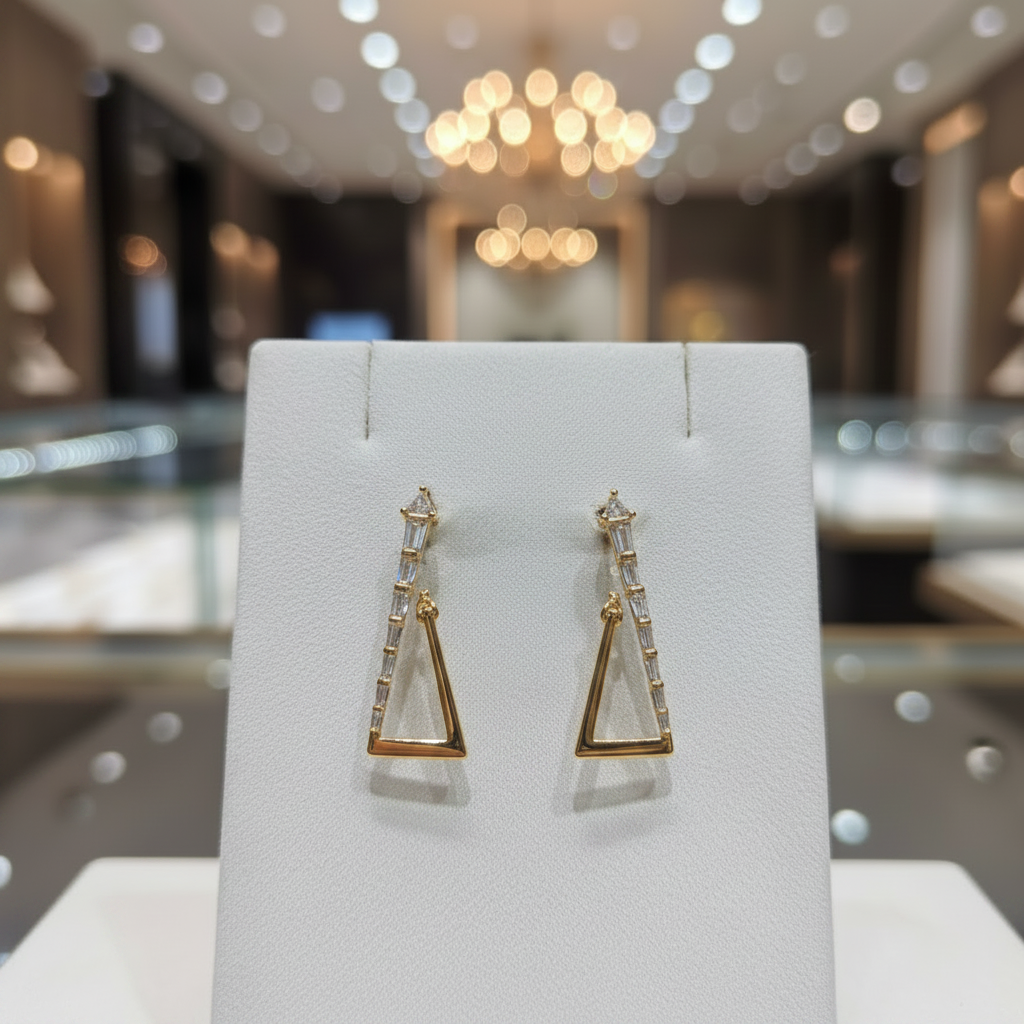 Golden Triangle Earrings