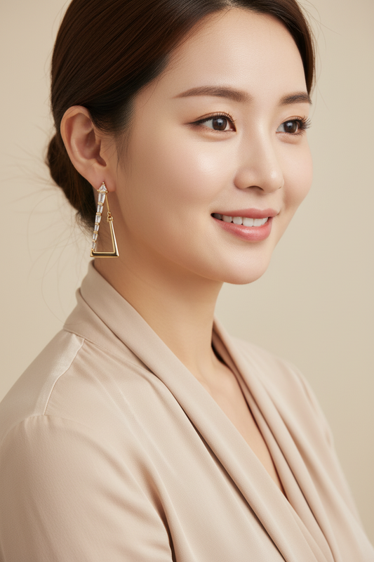 Golden Triangle Earrings