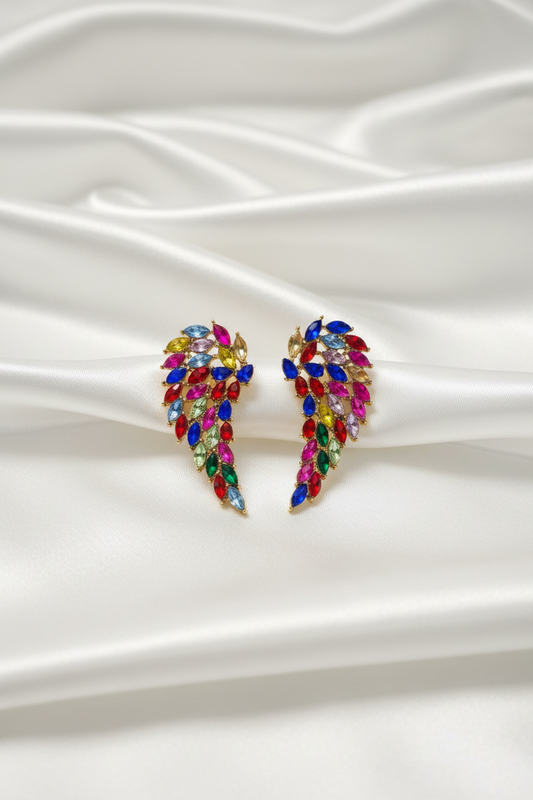Rainbow Angel Wings Earrings