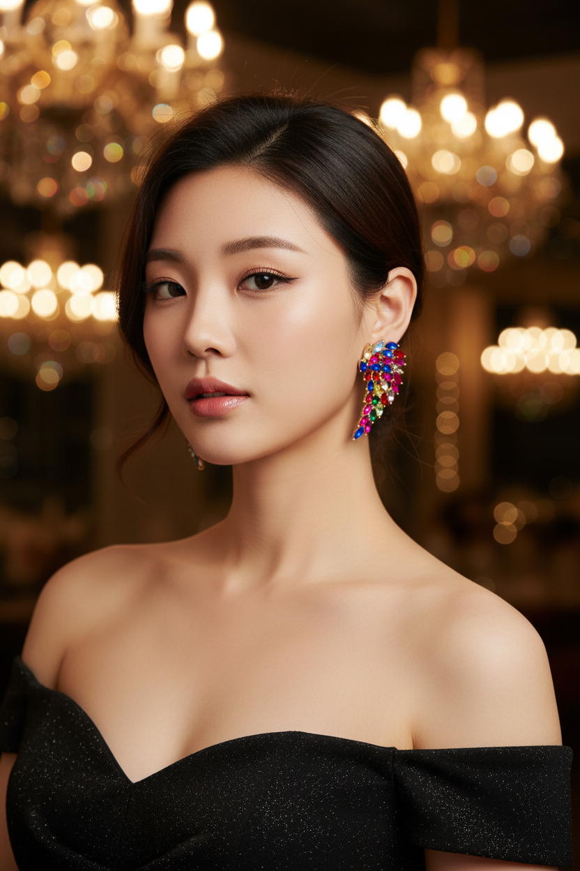 Rainbow Angel Wings Earrings