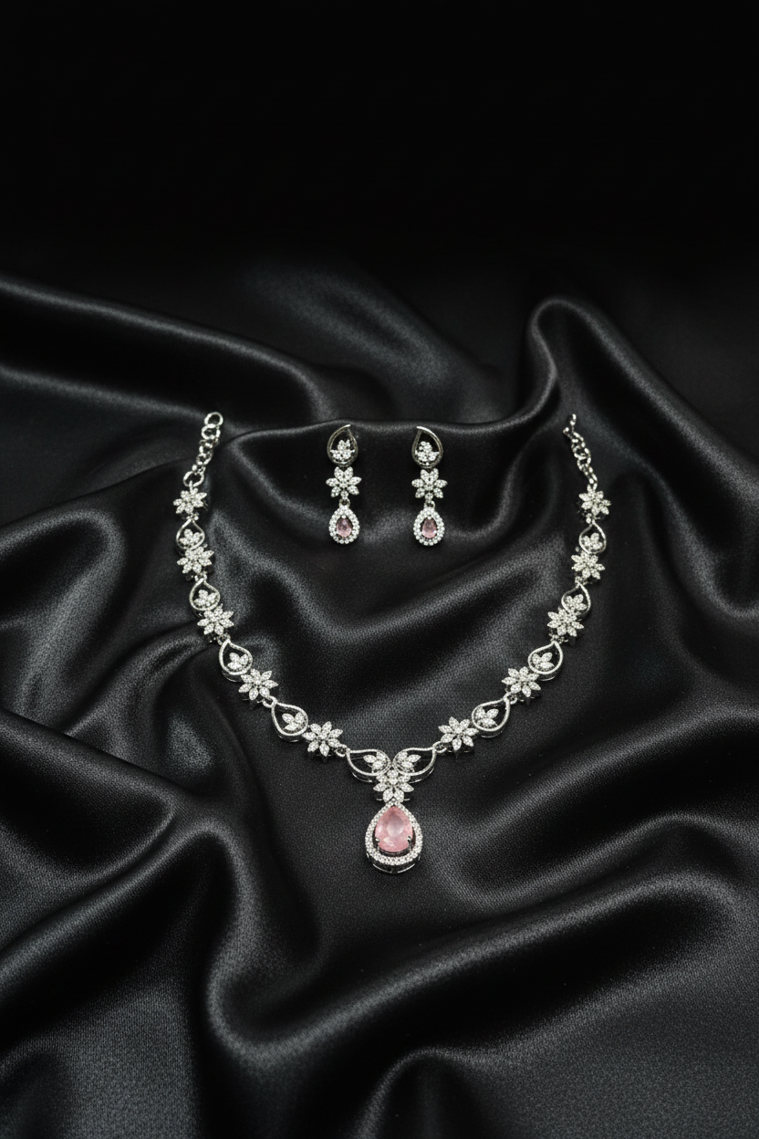 Pink Blossom Crystal Set