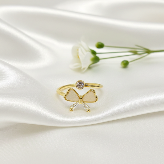 Golden Butterfly Flutter Ring