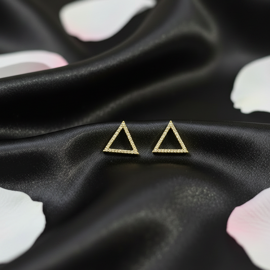 Diamond Triangle Studs